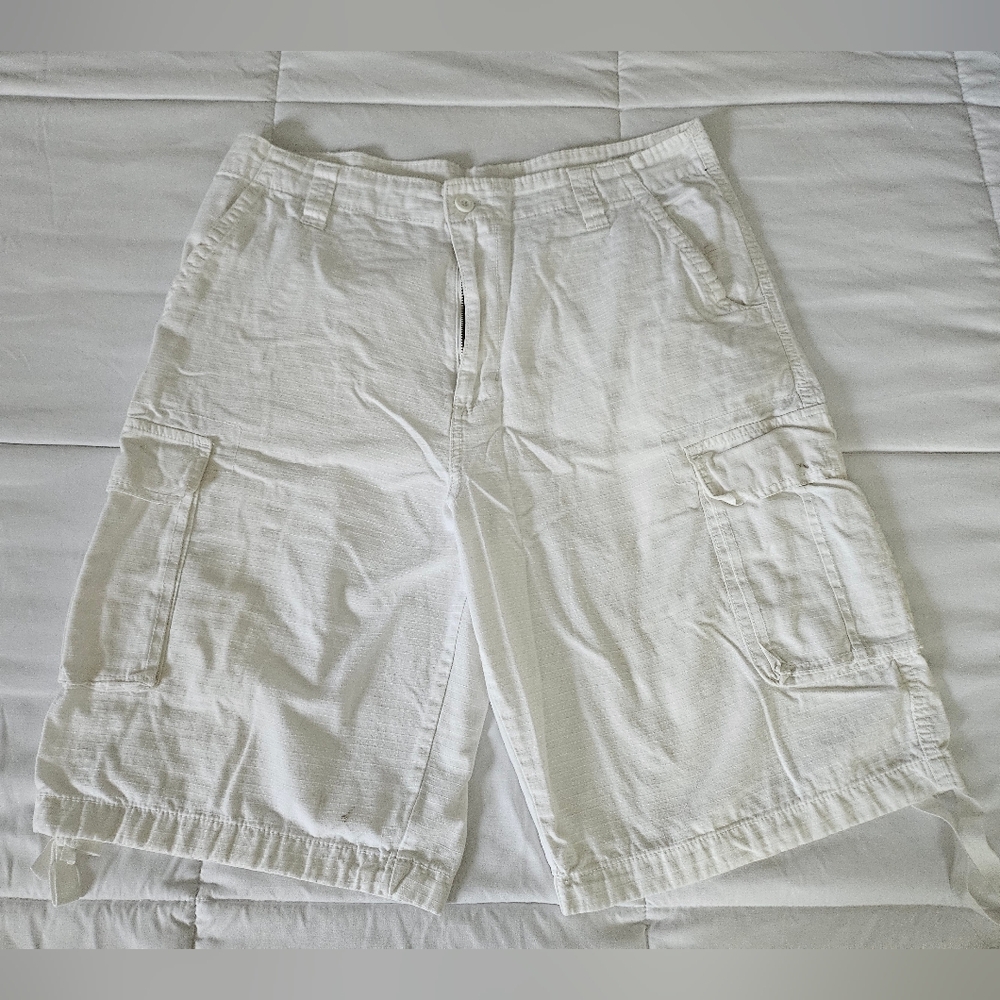 White Cargo Men Shorts